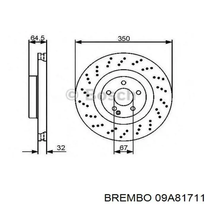 Comprar 09A81711 Brembo Freno de disco delantero