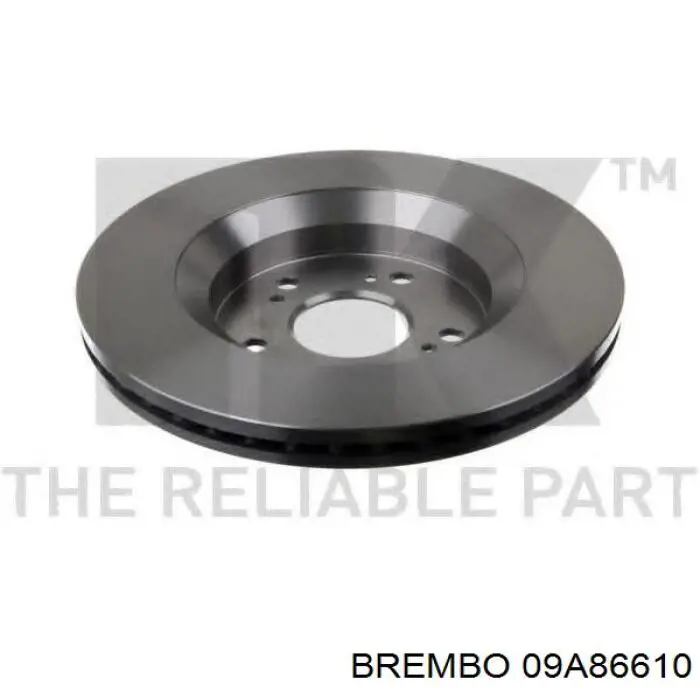 Comprar 09A86610 Brembo Freno de disco delantero