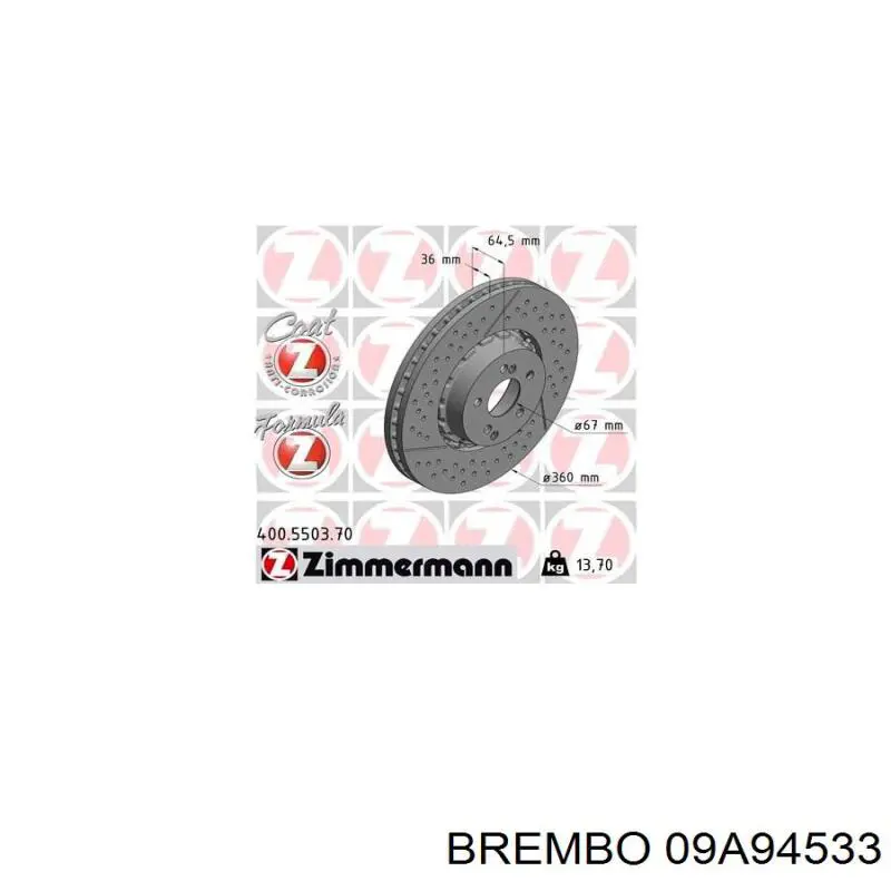 09A94533 Brembo