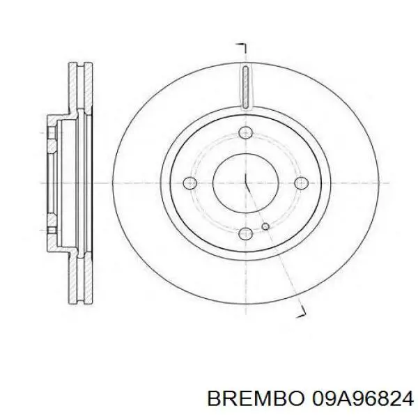 Frenos delanteros Brembo 09A96824 precio, desde 32,22 EUR