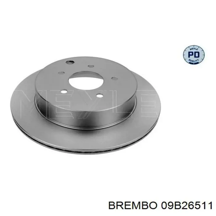 Comprar 09B26511 Brembo Disco de freno trasero