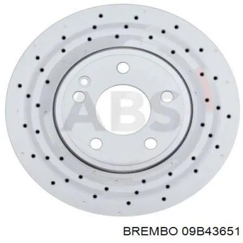 Disco de freno 09B43651 Brembo