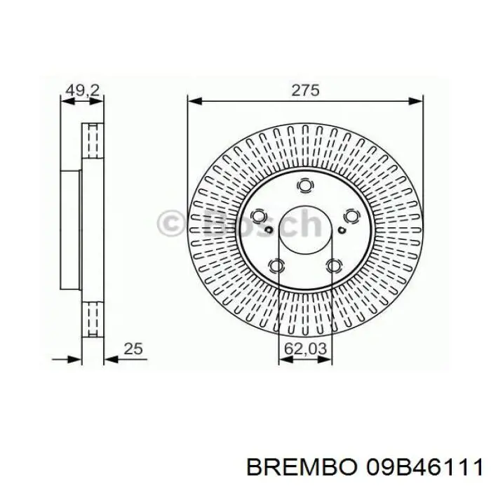 Frenos delanteros Brembo 09B46111 precio, desde 55,78 EUR