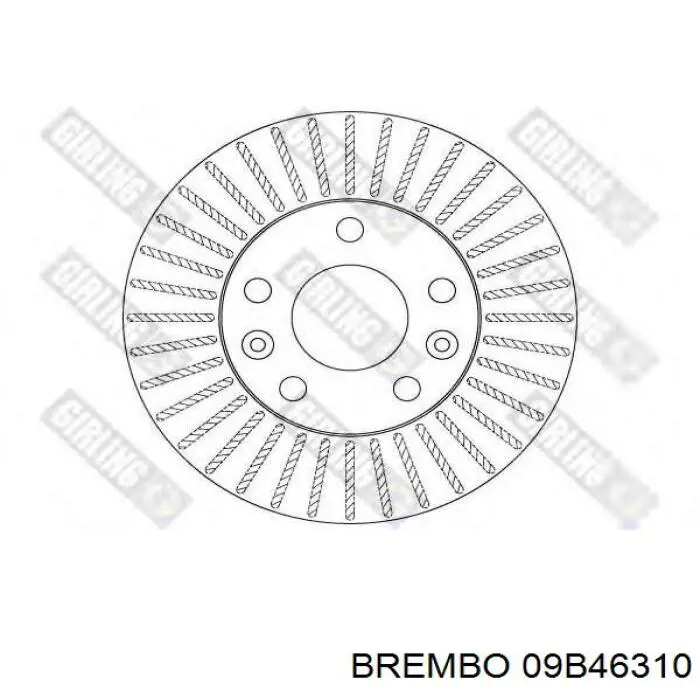 Comprar 09B46310 Brembo Freno de disco delantero