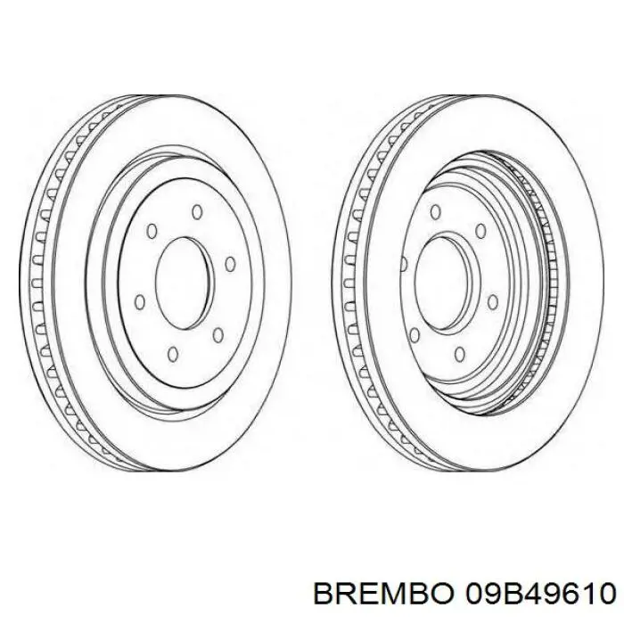 09B49610 Brembo Discos