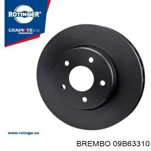 Comprar 09B63310 Brembo Freno de disco delantero