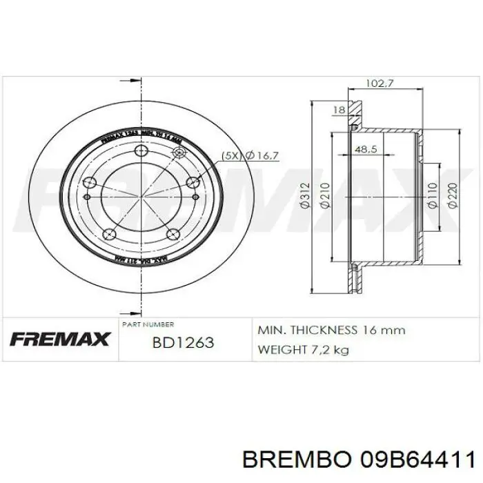 Comprar DP260C Japan Parts Disco de freno trasero