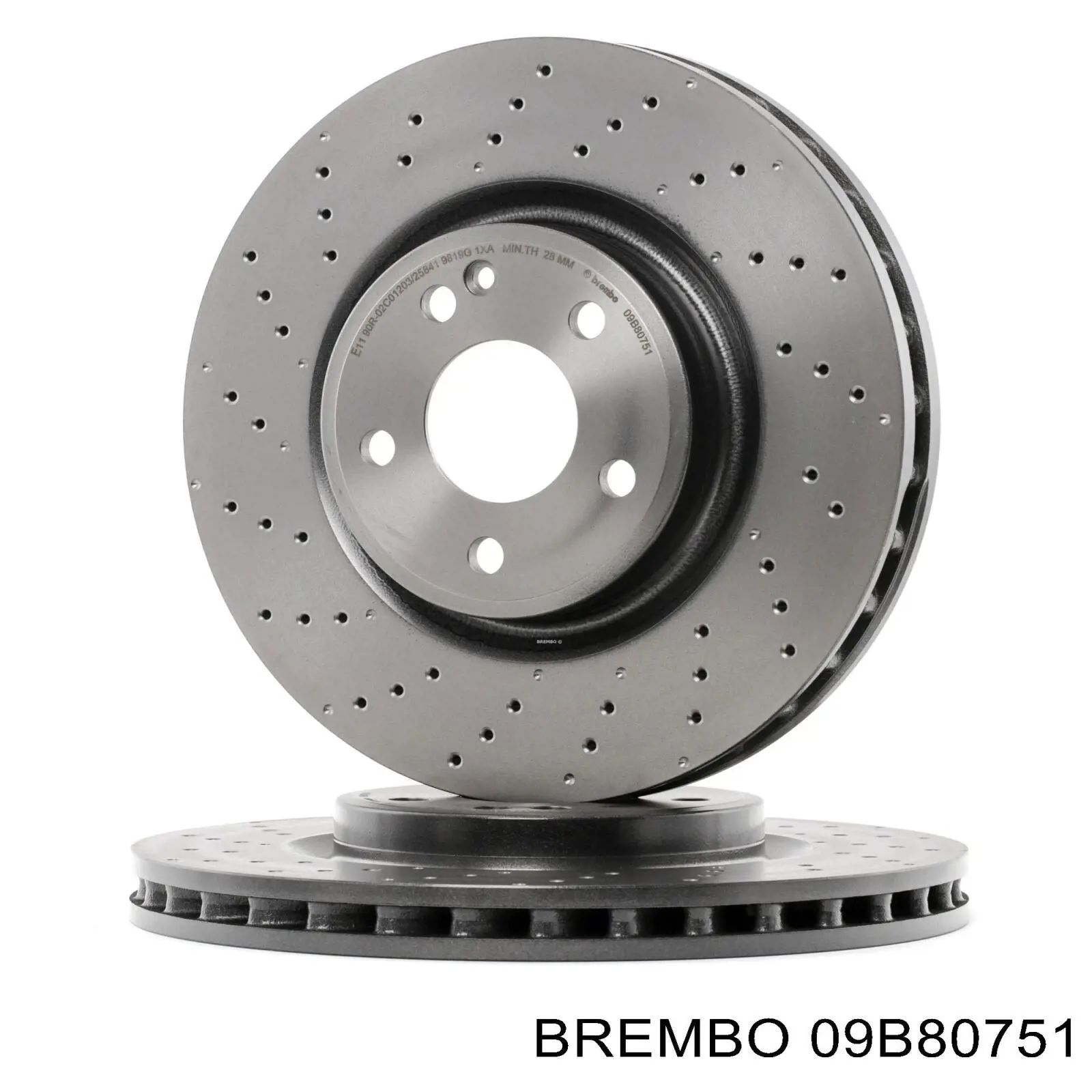 09B80751 Brembo disco de freno delantero