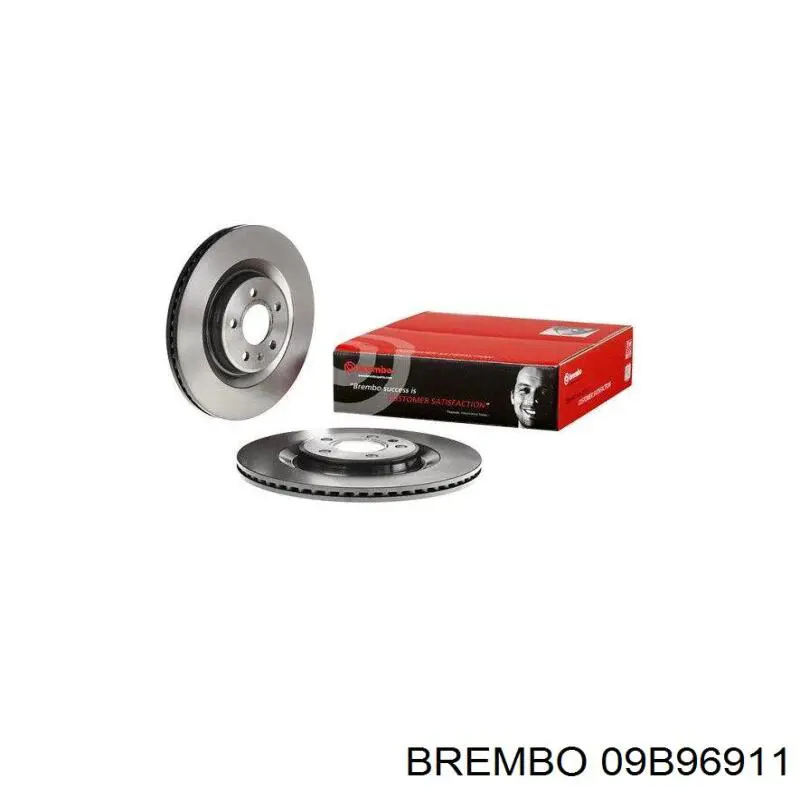 Disco de freno trasero 09B96911 Brembo