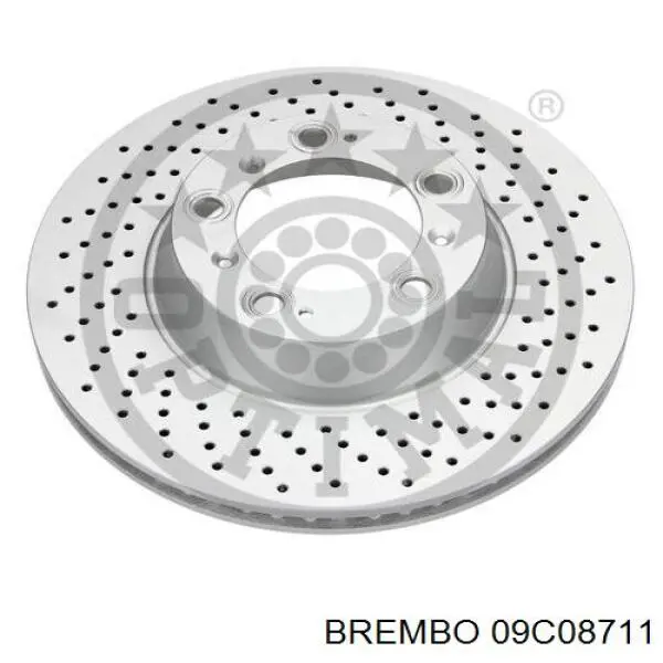 09C08711 Brembo disco de freno trasero