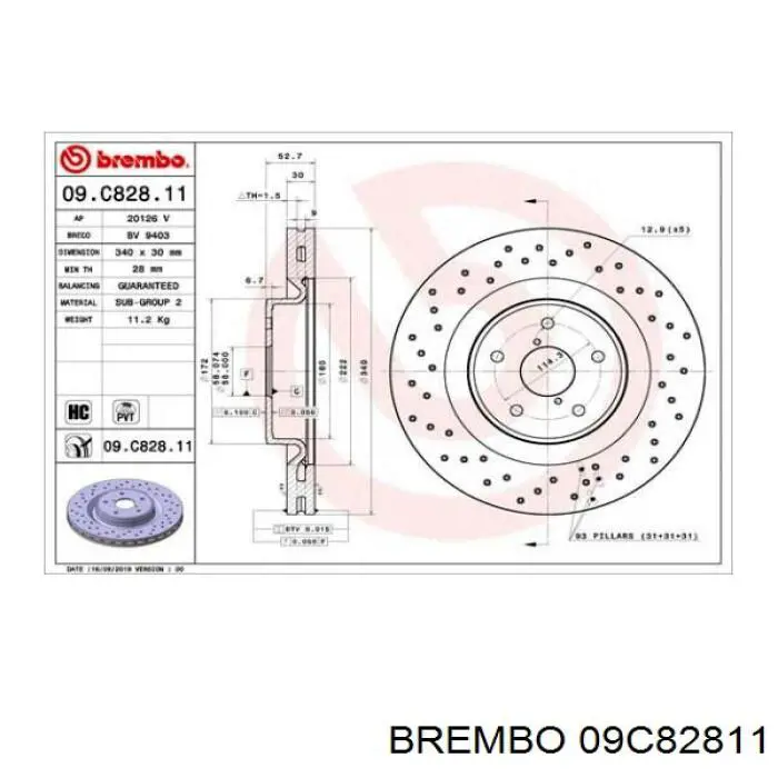 09C82811 Brembo