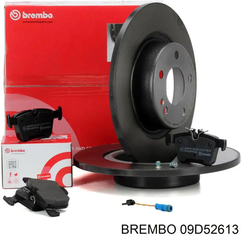 Disco de freno 09D52613 Brembo