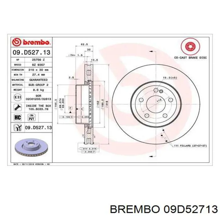 09D52713 Brembo