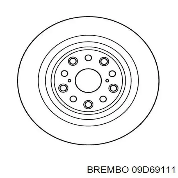 09.D691.11 Brembo disco de freno trasero