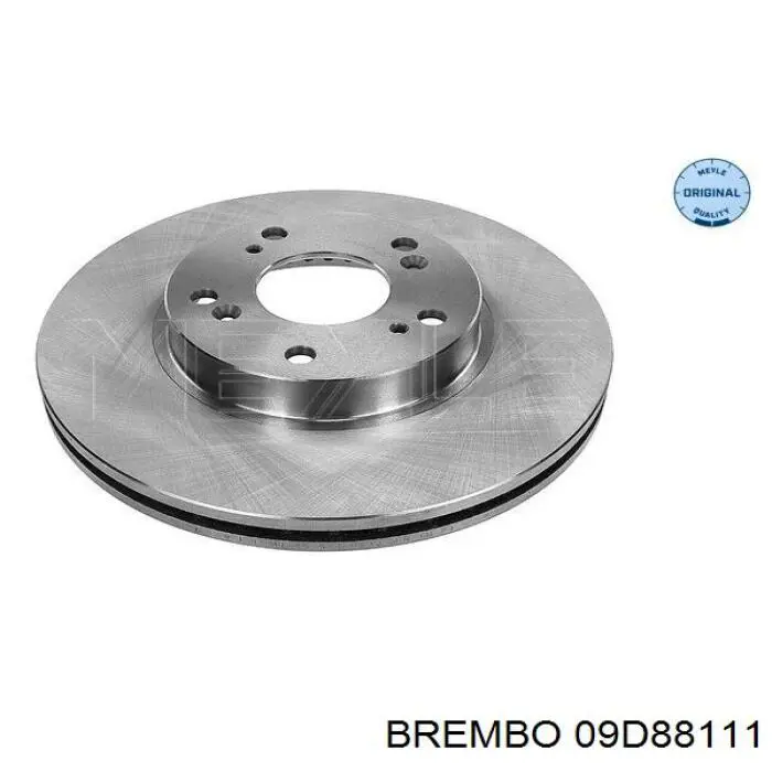 Disco de freno 09D88111 Brembo
