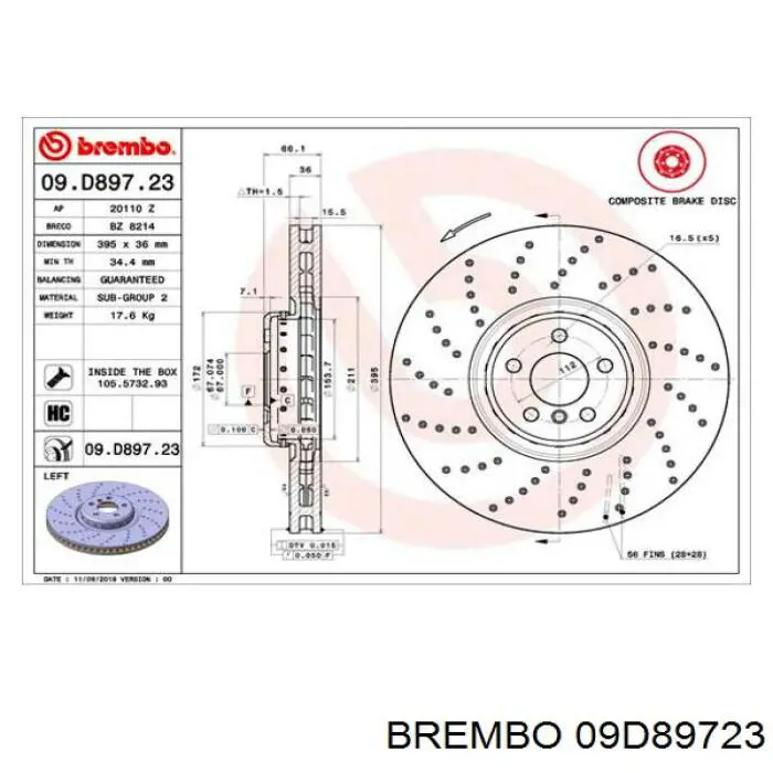 09D89723 Brembo