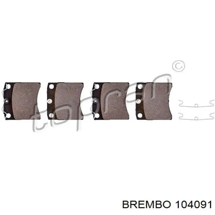 10.4091 Brembo cable de freno de mano trasero derecho/izquierdo