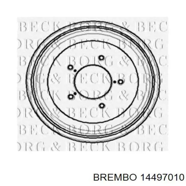 Comprar T340A02 NPS Tambor de freno trasero