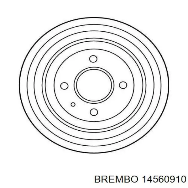 14560910 Brembo freno de tambor trasero