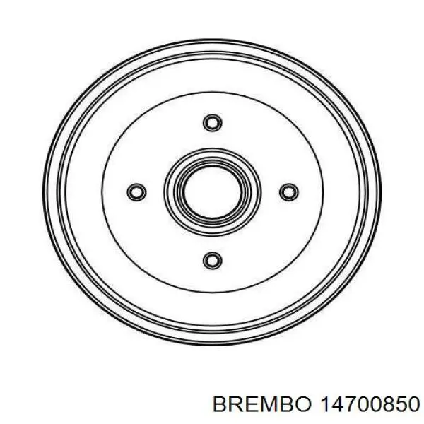 14700850 Brembo freno de tambor trasero