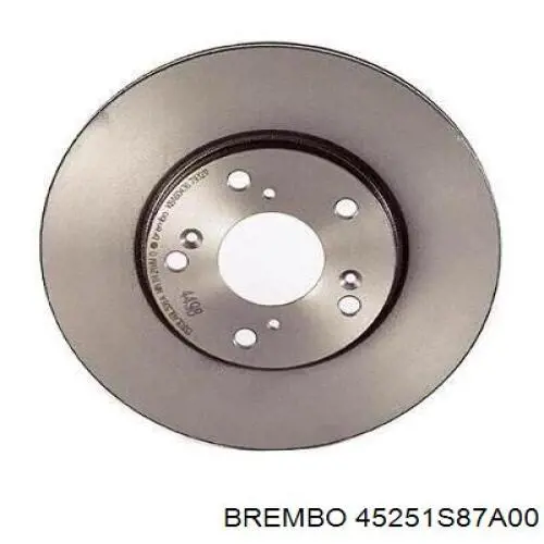 45251S87A00 Brembo freno de disco delantero