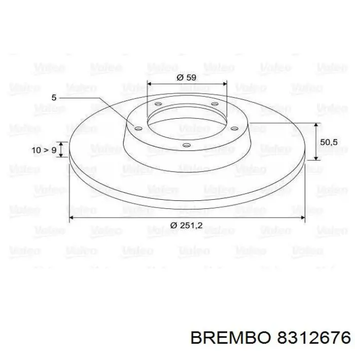 Disco de freno trasero Alfa Romeo 147 937