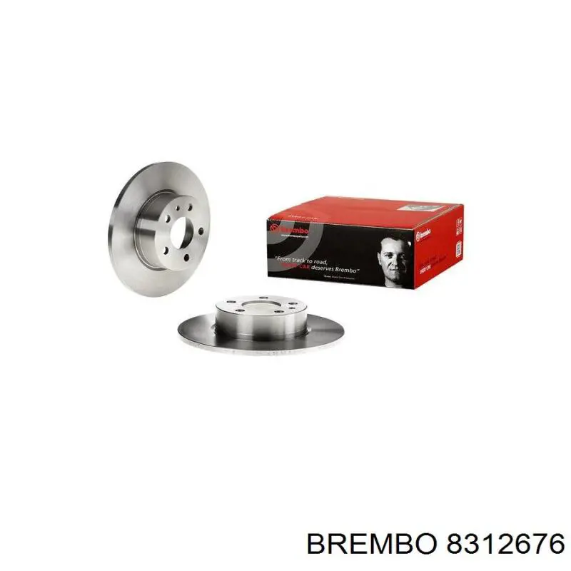 8312676 Brembo disco de freno trasero