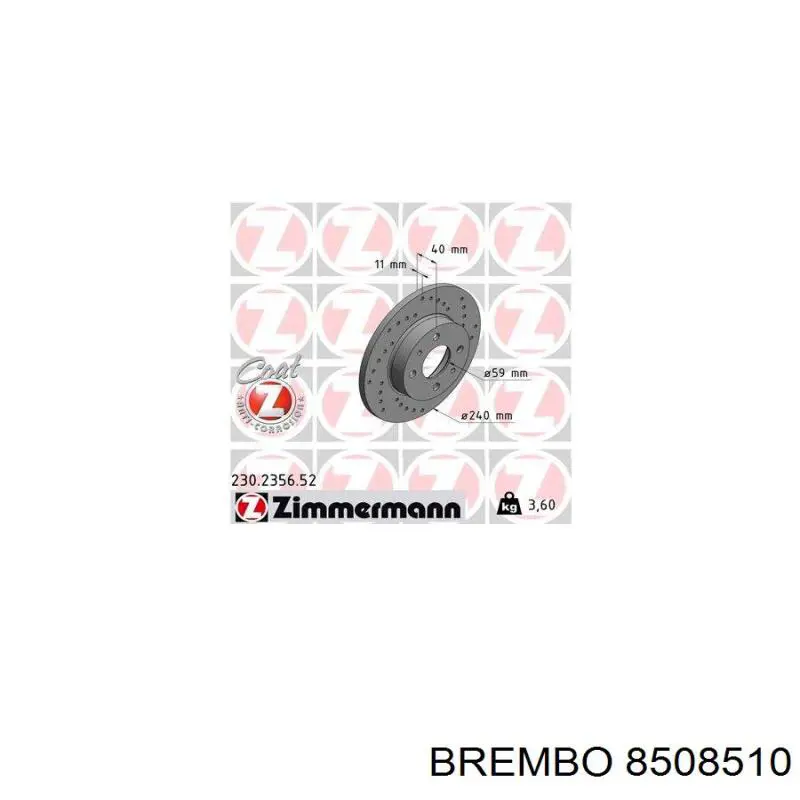 Disco de freno trasero Alfa Romeo 146 930