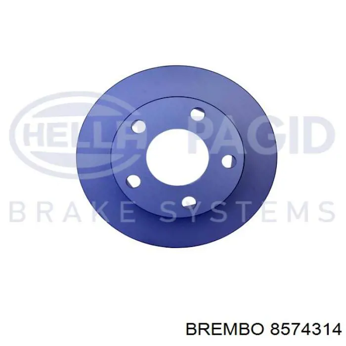 8574314 Brembo disco de freno trasero