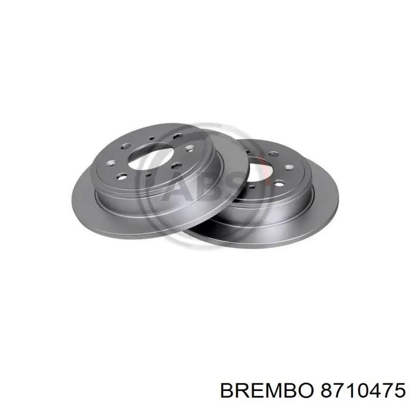 8710475 Brembo disco de freno trasero