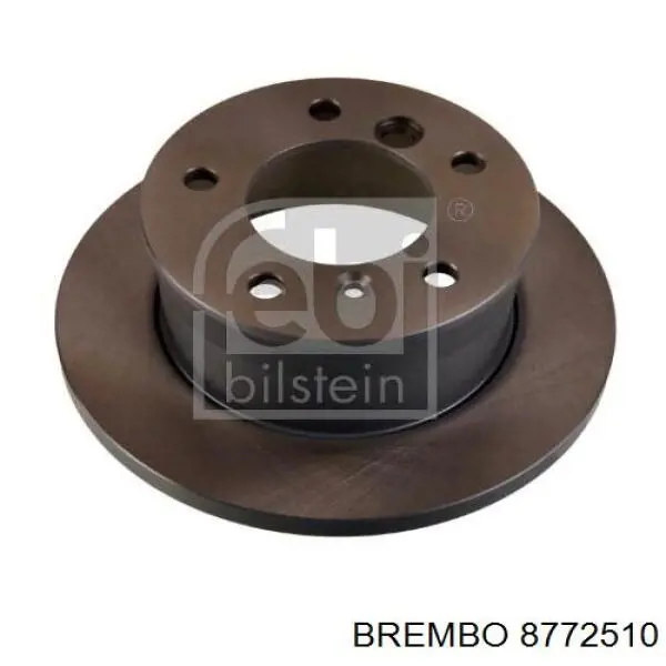 Disco de freno trasero 8772510 Brembo