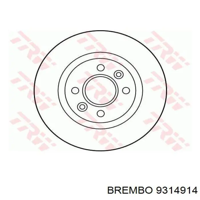 9314914 Brembo disco de freno delantero