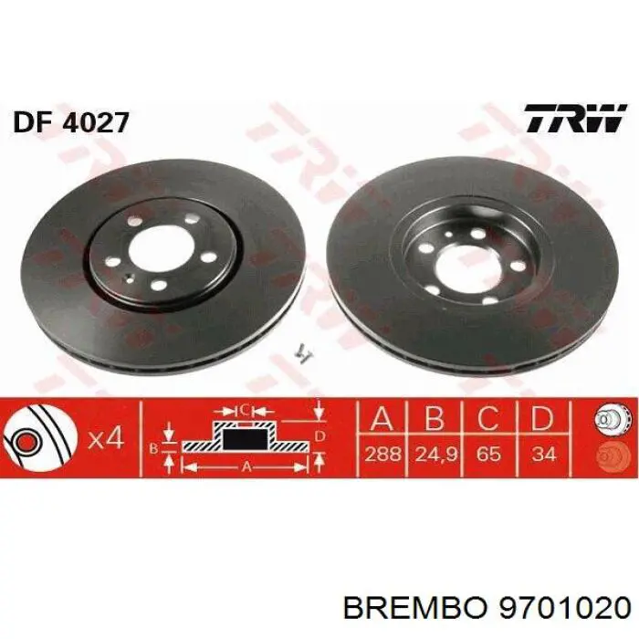 Freno de disco delantero Mercedes E C124