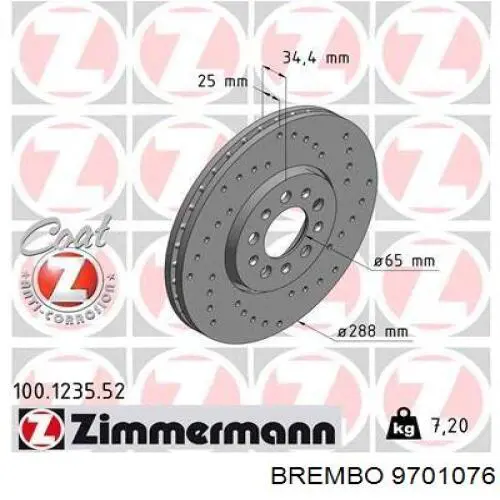 Freno de disco delantero Mercedes E C124