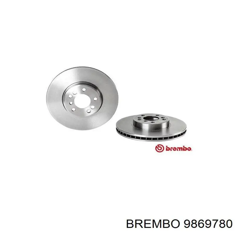 9869780 Brembo freno de disco delantero