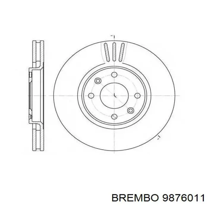 Freno de disco delantero Citroen C4 UD