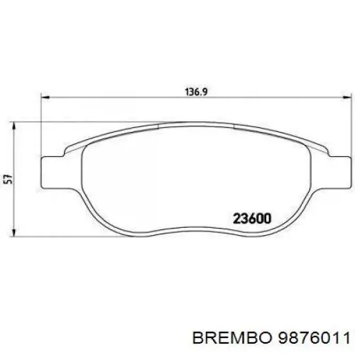 Freno de disco delantero Citroen C4 UD