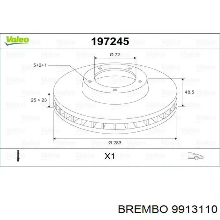 Freno de disco delantero Mazda 6 GY