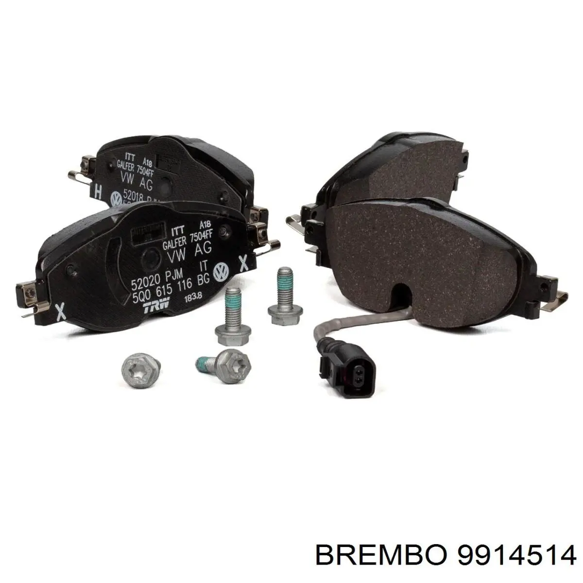 Freno de disco delantero Volkswagen Caddy 2 9K9