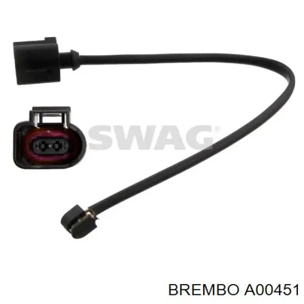 A00451 Brembo Sensor de desgaste de las pastillas de freno delanteras