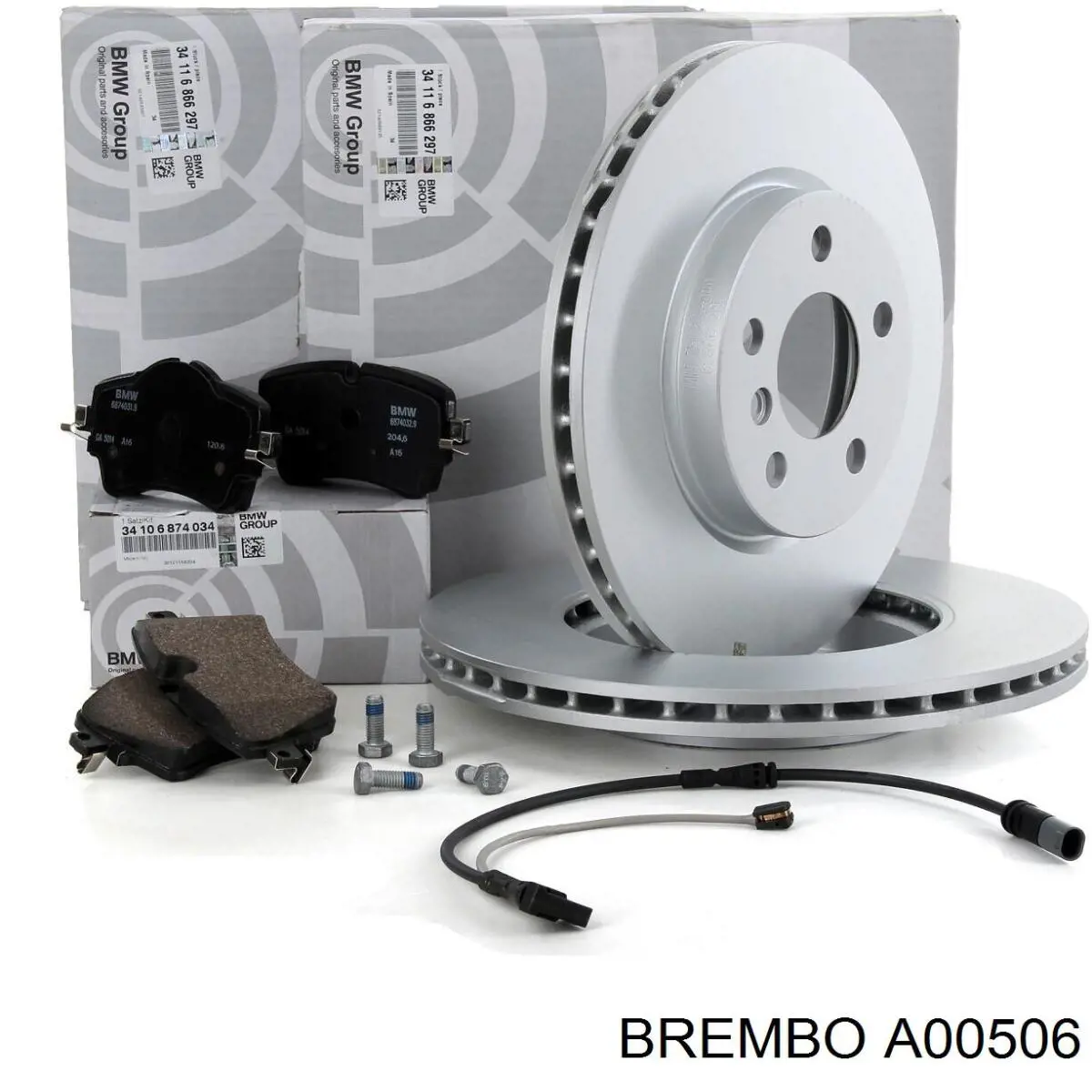 A00 506 Brembo contacto de aviso, desgaste de los frenos, delantero izquierdo