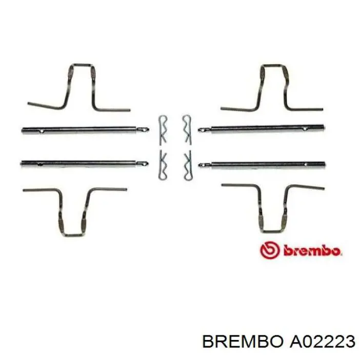 A02223 Brembo conjunto de muelles almohadilla discos delanteros