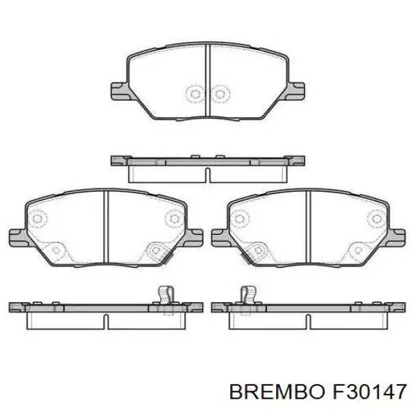 F30147 Brembo pinza de freno delantera derecha