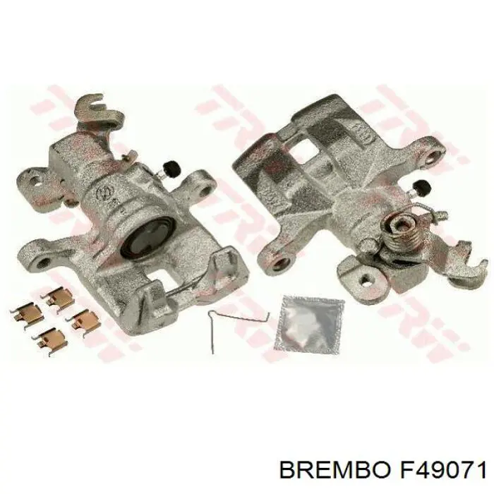 F 49 071 Brembo pinza de freno trasero derecho