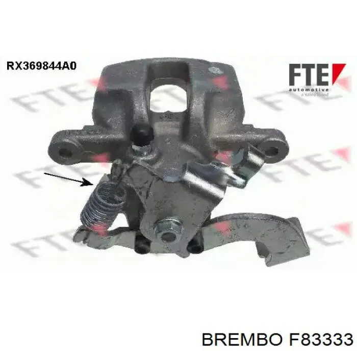 F 83 333 Brembo pinza de freno delantera derecha