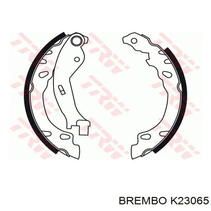 Kit de frenos de tambor, con cilindros, completo K23065 Brembo