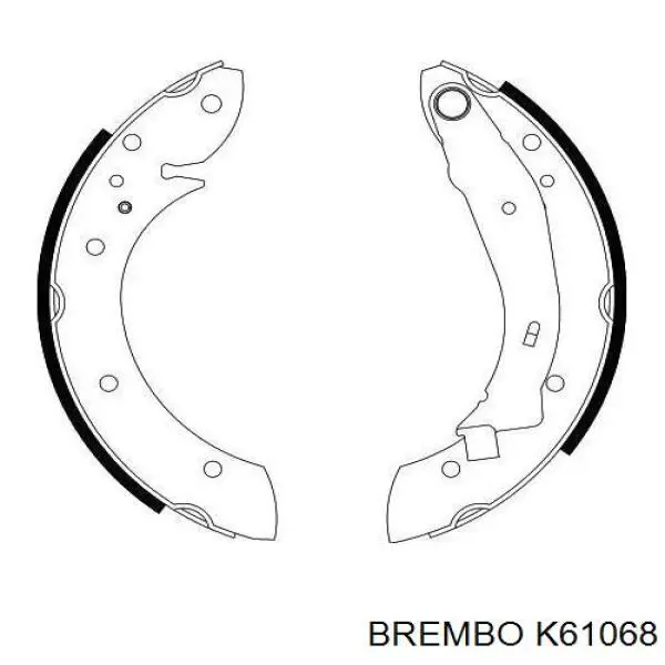 Zapatas de freno K61068 Brembo