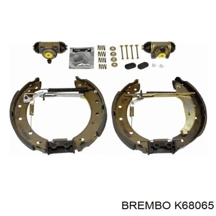 K68065 Brembo kit de frenos de tambor, con cilindros, completo