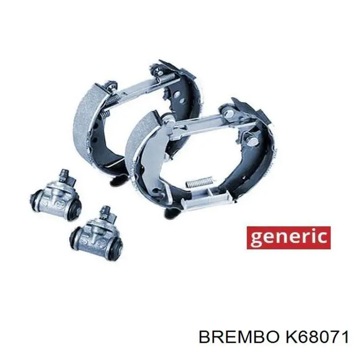 Comprar K68071 Brembo Kit de frenos de tambor, con cilindros, completo
