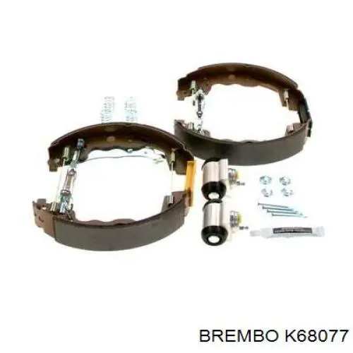 K68077 Brembo kit de frenos de tambor, con cilindros, completo